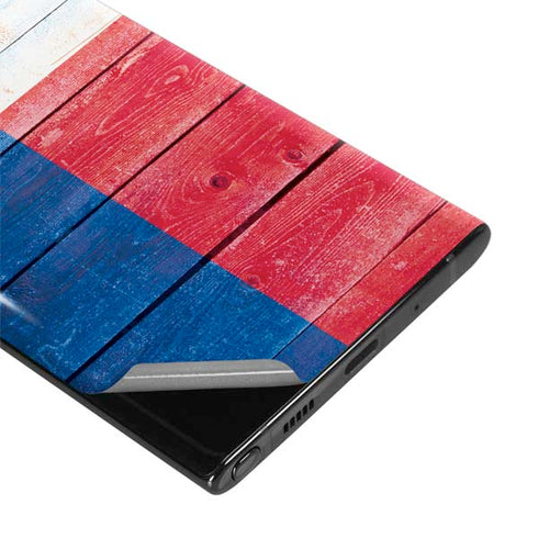 Texas Flag Light Wood Galaxy Note 10 Skin
