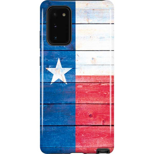 Texas Flag Light Wood Galaxy Note20 5G Pro Case