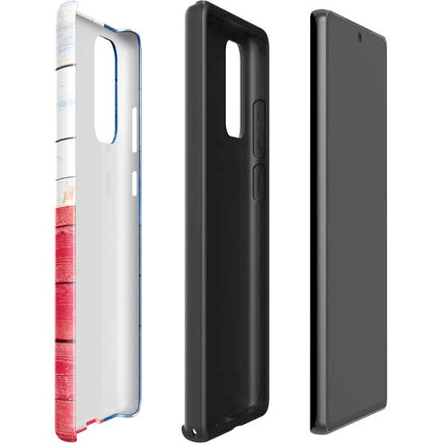 Texas Flag Light Wood Galaxy Note20 5G Pro Case