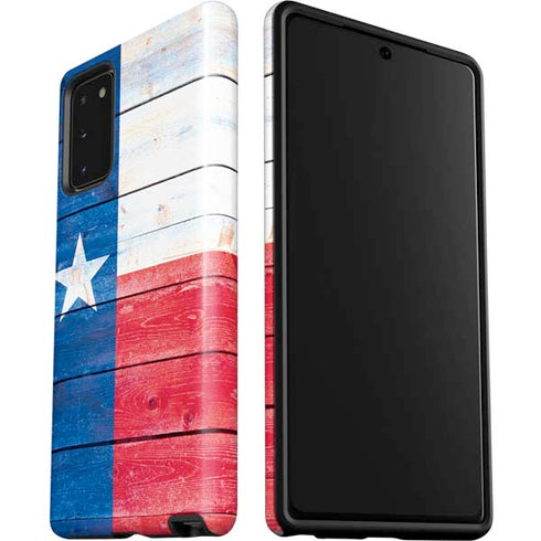 Texas Flag Light Wood Galaxy Note20 5G Pro Case