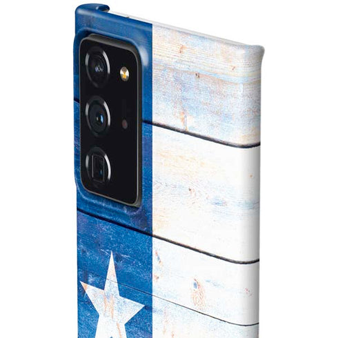 Texas Flag Light Wood Galaxy Note20 Ultra 5G Lite Case