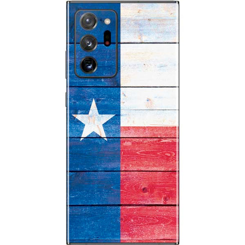 Texas Flag Light Wood Galaxy Note20 Ultra 5G Skin