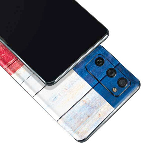 Texas Flag Light Wood Galaxy S20 Fan Edition Skin