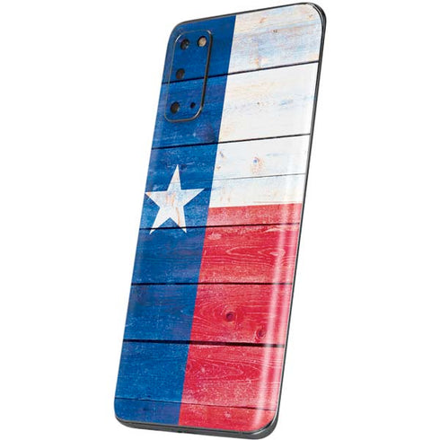 Texas Flag Light Wood Galaxy S20 Skin