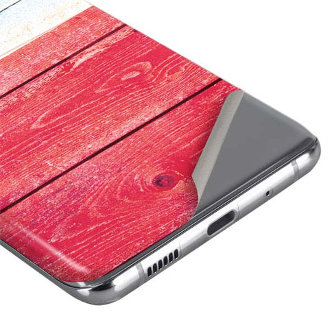 Texas Flag Light Wood Galaxy S20 Ultra 5G Skin