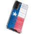 Texas Flag Light Wood Galaxy S22 Plus Clear Case
