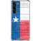 Texas Flag Light Wood Galaxy S23 Plus Clear Case