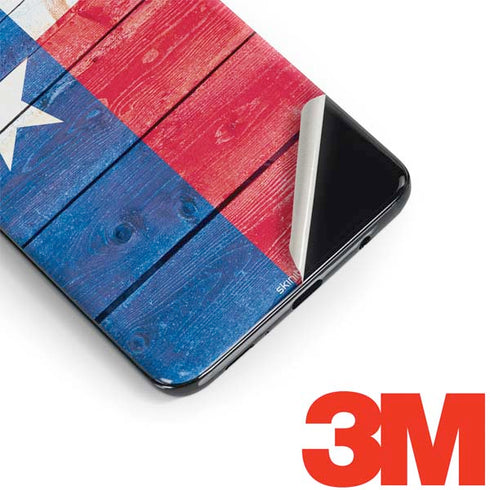 Texas Flag Light Wood Galaxy S9 Plus Skin