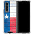 Texas Flag Light Wood Galaxy Z Fold4 5G Clear Case