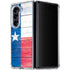 Texas Flag Light Wood Galaxy Z Fold5 5G Clear Case