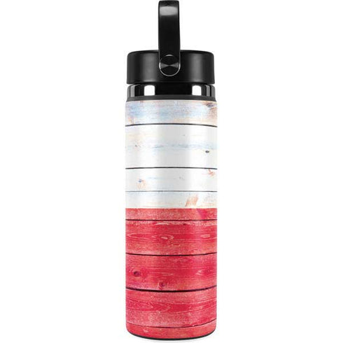 Texas Flag Light Wood Hydro Flask 20oz Wide Mouth Skin