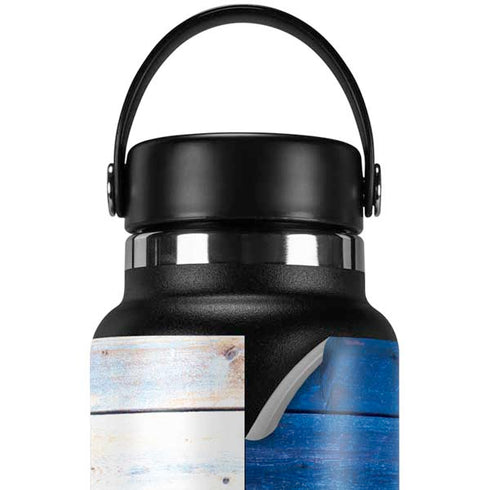 Texas Flag Light Wood Hydro Flask 32oz Wide Mouth Skin