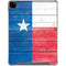 Texas Flag Light Wood iPad Pro 12.9in (2020) Clear Case