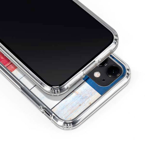 Texas Flag Light Wood iPhone 11 Clear Case
