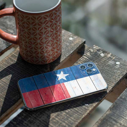 Texas Flag Light Wood iPhone 11 Pro Max Skin