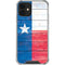 Texas Flag Light Wood iPhone 12 Clear Case