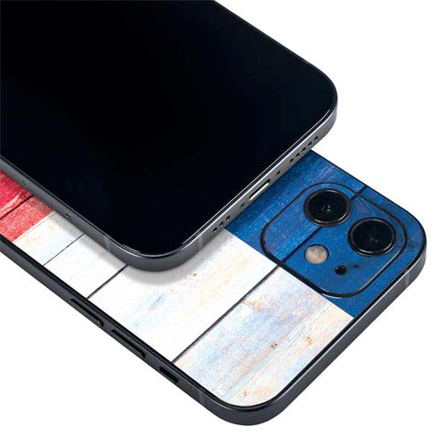 Texas Flag Light Wood iPhone 12 Mini Skin
