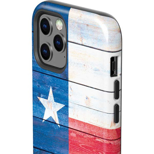 Texas Flag Light Wood iPhone 12 Pro Max Impact Case