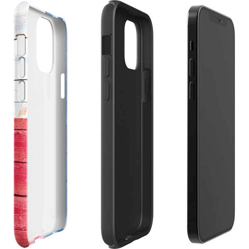 Texas Flag Light Wood iPhone 12 Pro Max Impact Case