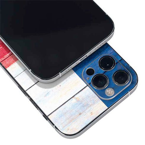 Texas Flag Light Wood iPhone 12 Pro Max Skin