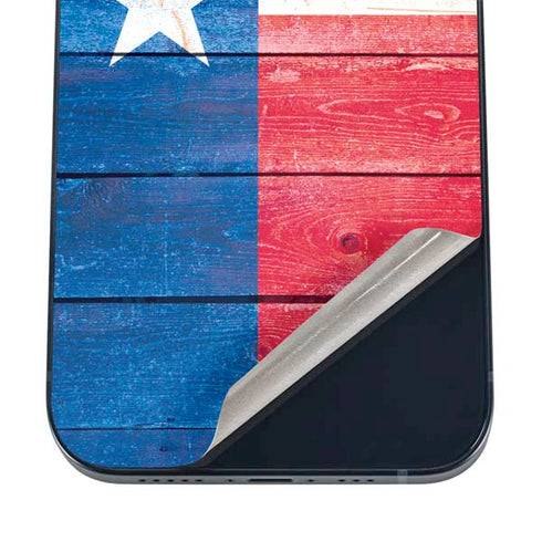 Texas Flag Light Wood iPhone 12 Skin
