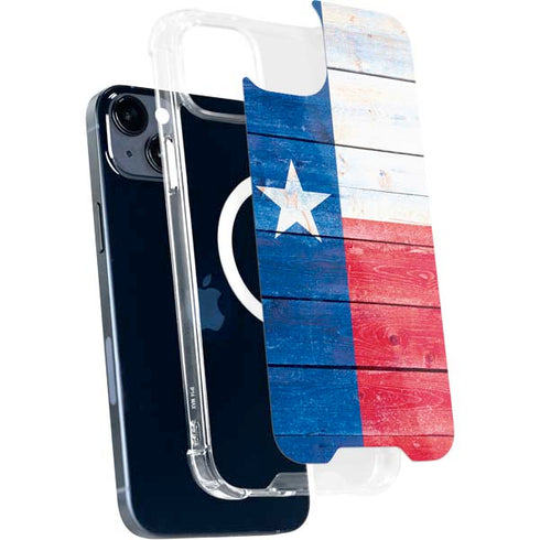Texas Flag Light Wood iPhone 13 MagSafe Case