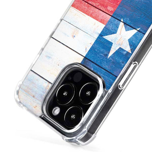 Texas Flag Light Wood iPhone 13 Pro MagSafe Case