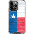 Texas Flag Light Wood iPhone 14 Pro Clear Case