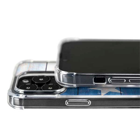 Texas Flag Light Wood iPhone 14 Pro MagSafe Case