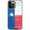 Texas Flag Light Wood iPhone 14 Pro Max Clear Case