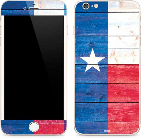 Texas Flag Light Wood iPhone 6/6s Plus Skin