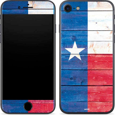 Texas Flag Light Wood iPhone 7 Skin