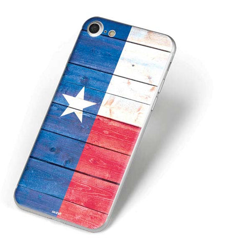 Texas Flag Light Wood iPhone 7 Skin