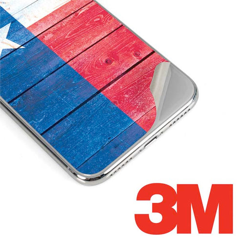 Texas Flag Light Wood iPhone X Skin