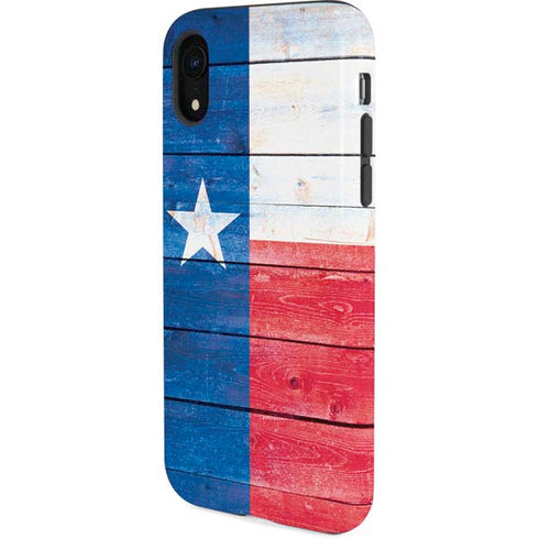 Texas Flag Light Wood iPhone XR Pro Case