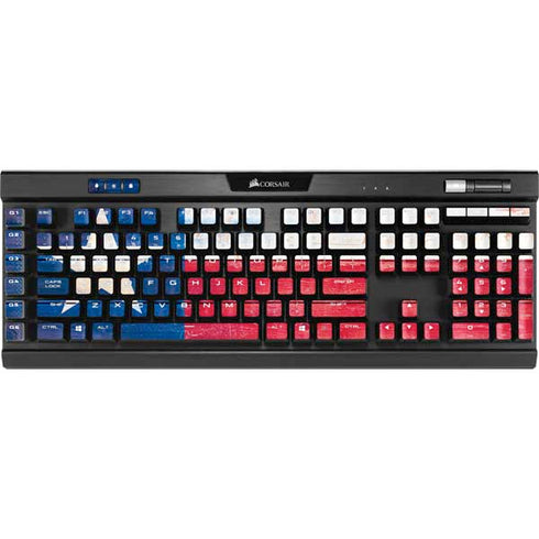 Texas Flag Light Wood K95 RGB PLATINUM Mechanical Gaming Keyboard Skin
