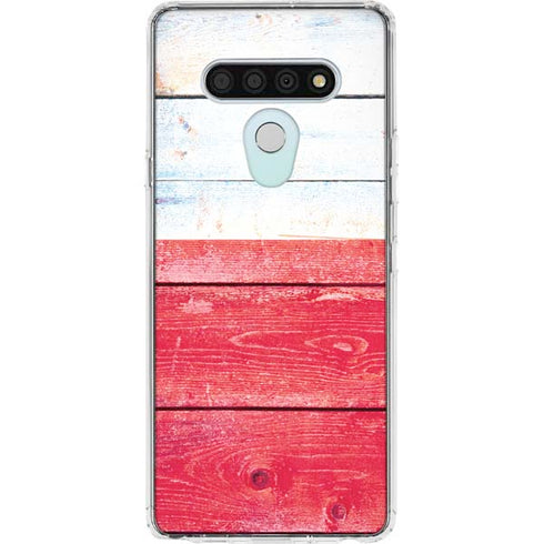 Texas Flag Light Wood LG Stylo 6 Clear Case