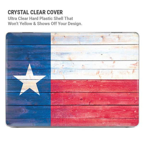 Texas Flag Light Wood MacBook Air 15in (2023-2025) Case plus Skin