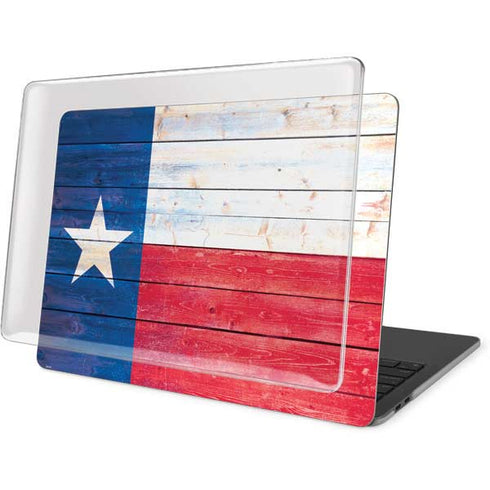 Texas Flag Light Wood MacBook Pro 13in (2020) Case plus Skin