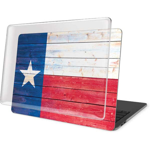 Texas Flag Light Wood MacBook Pro 16in (2019-20) Case plus Skin