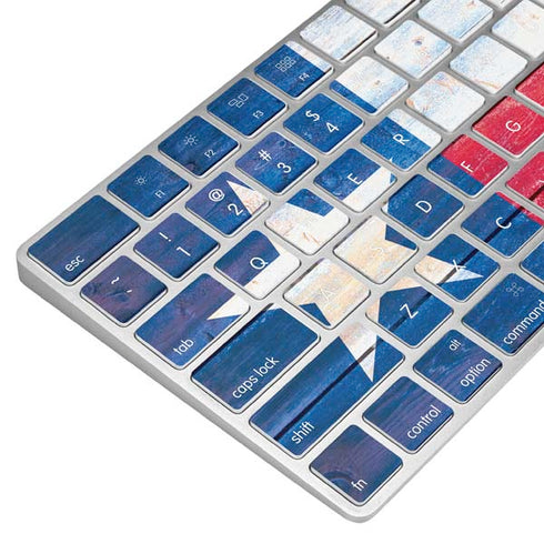 Texas Flag Light Wood Magic Keyboard Skin