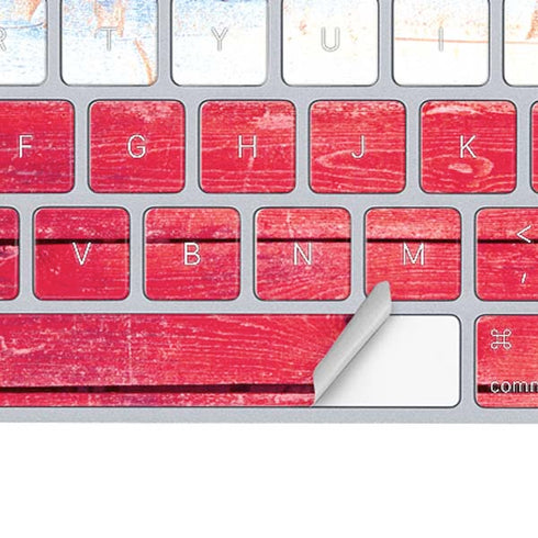 Texas Flag Light Wood Magic Keyboard Skin