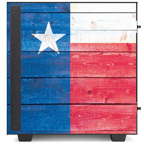 Texas Flag Light Wood NZXT H510 Compact ATX Mid-Tower Case Skin