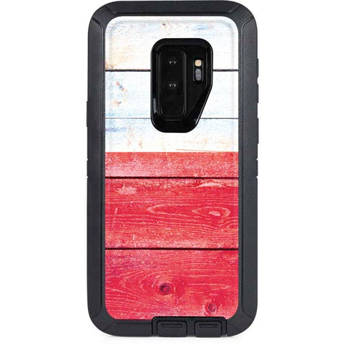 Texas Flag Light Wood Otterbox Defender Galaxy Skin