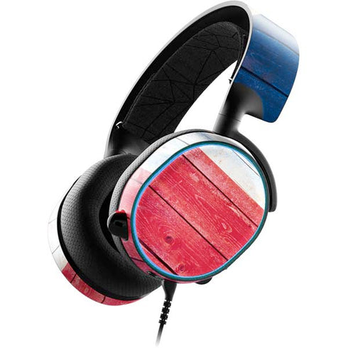 Texas Flag Light Wood SteelSeries Arctis 3 Skin