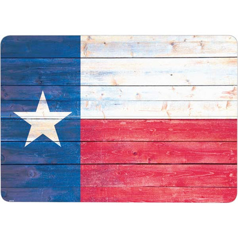 Texas Flag Light Wood Surface Laptop Studio Skin
