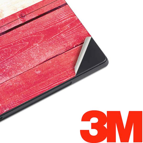 Texas Flag Light Wood Surface Pro 7 Skin