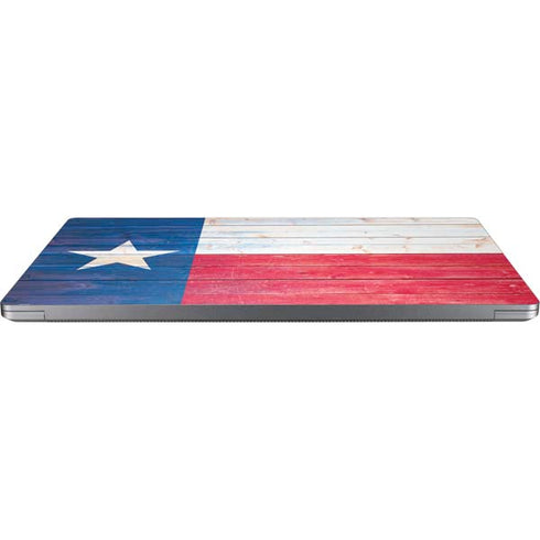 Texas Flag Light Wood Universal Laptop 16in (13 x 9.4in) Skin