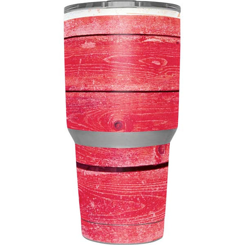 Texas Flag Light Wood Yeti 30oz Rambler Tumbler Skin