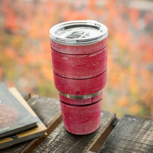 Texas Flag Light Wood Yeti 30oz Rambler Tumbler Skin